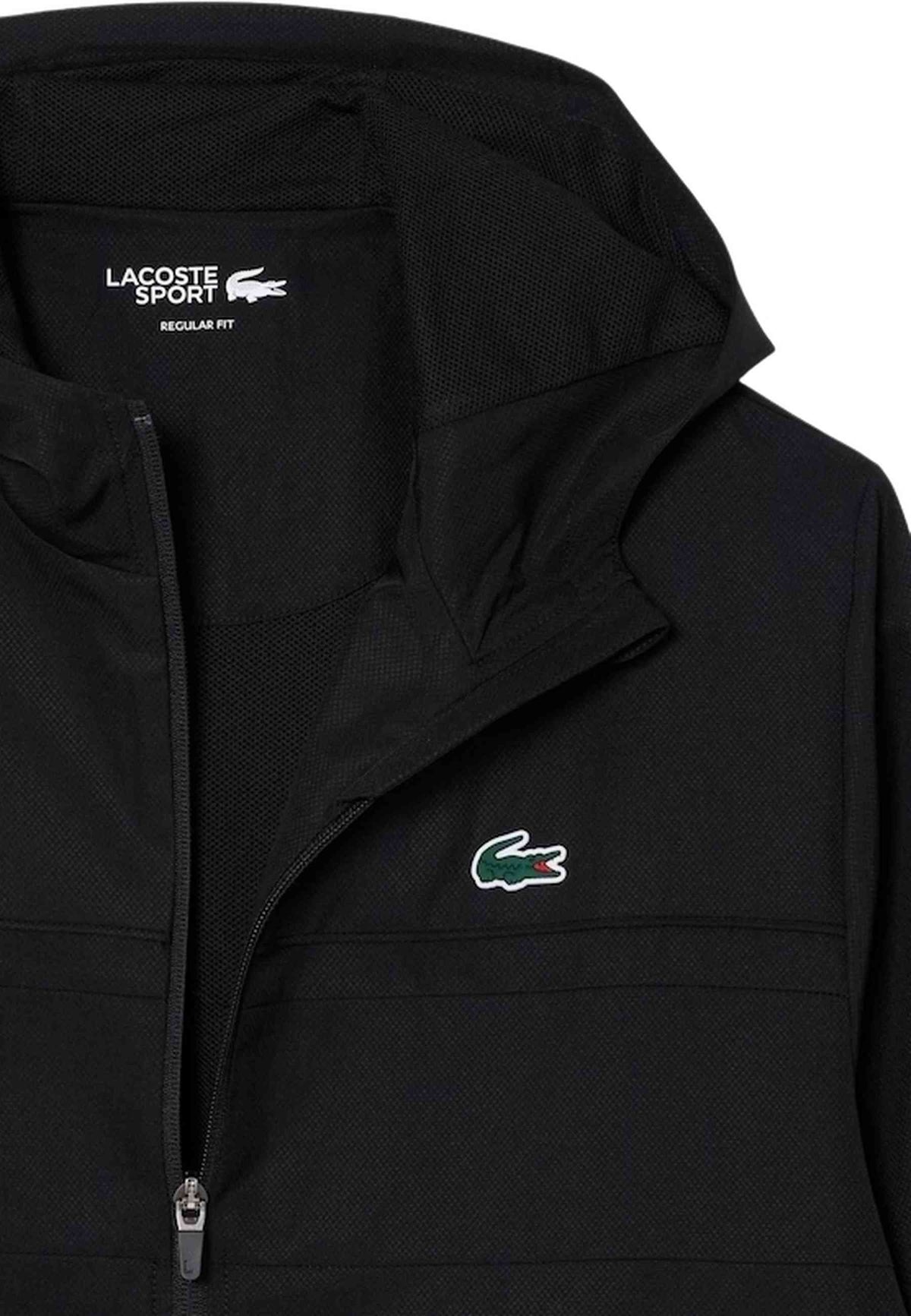 CHANDAL LACOSTE NEGRO DIAMOND TAFFETA SPORTS TRACKSUIT