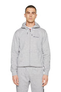 CHAQUETA CHAMPION GRIS SMALL TEXTED LOGO ZIPPER JACKET
