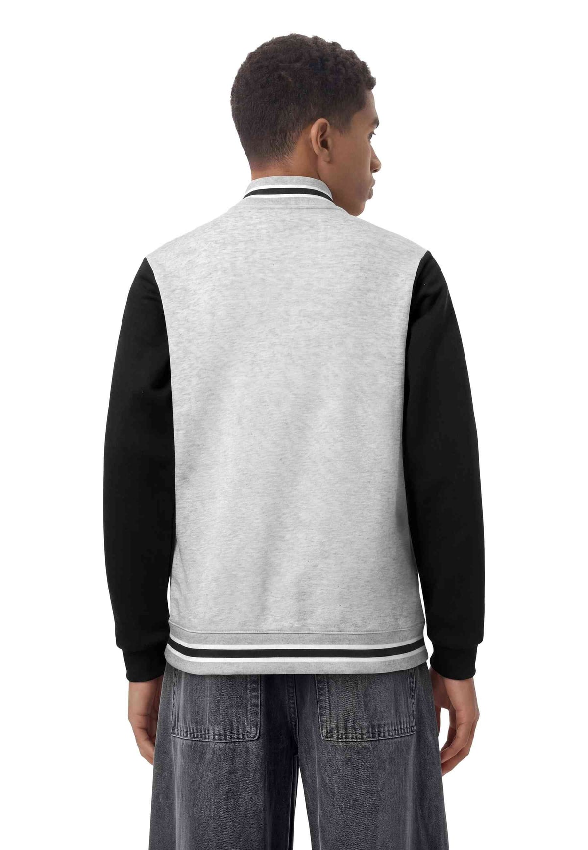 CHAQUETA CHAMPION JUNIOR GRIS BUTTONED BOMBER SWEATCHIRT