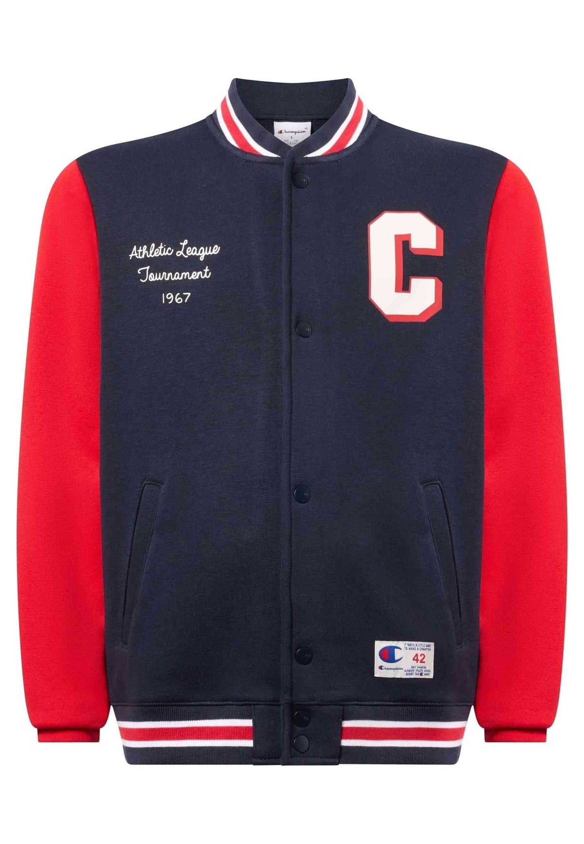 CHAQUETA CHAMPION JUNIOR MARINO BUTTONED BOMBER SWEATCHIRT