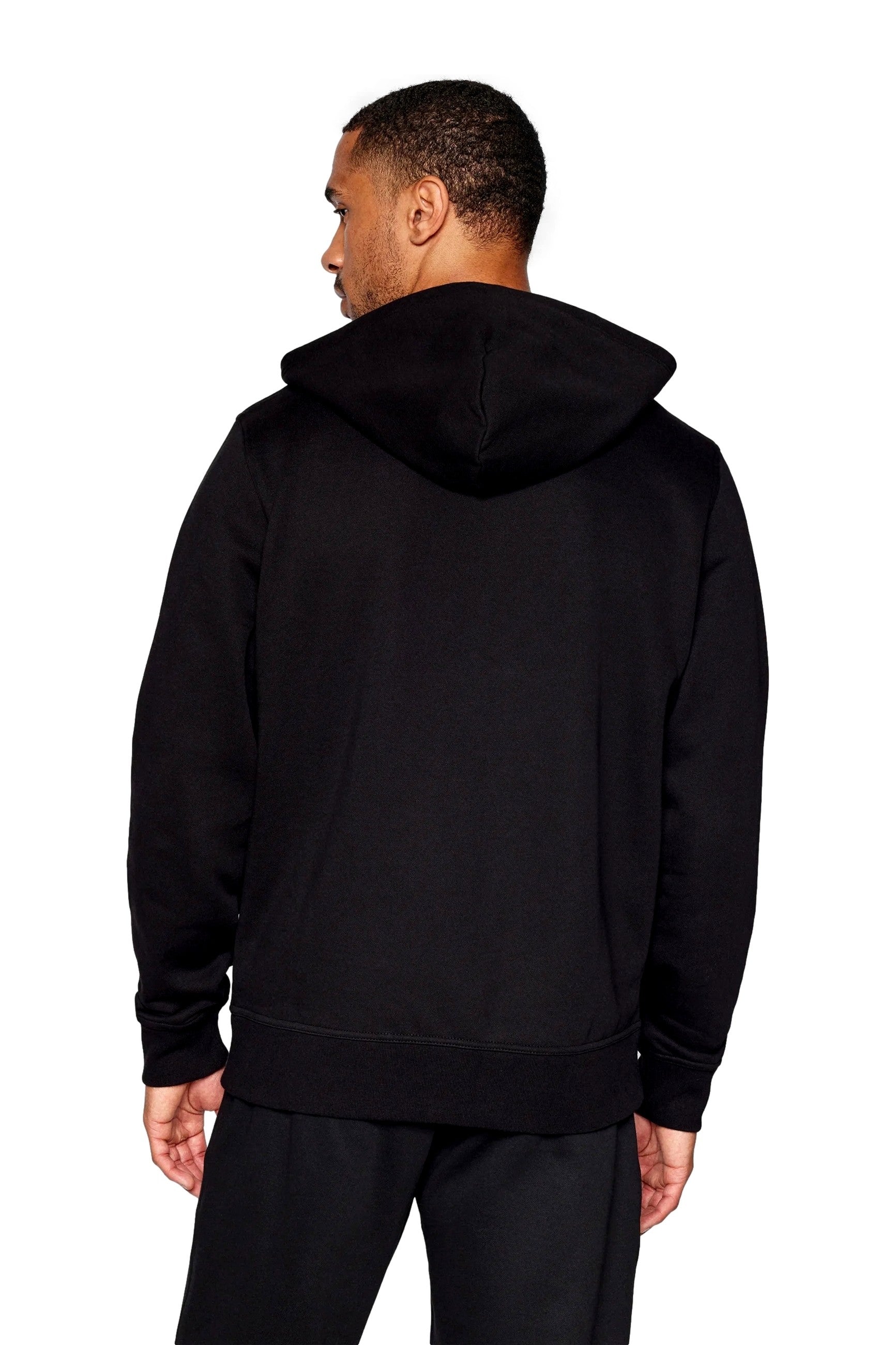 CHAQUETA CHAMPION NEGRA SMALL LOGO HOODED FULL ZIP SWEATSHIRT