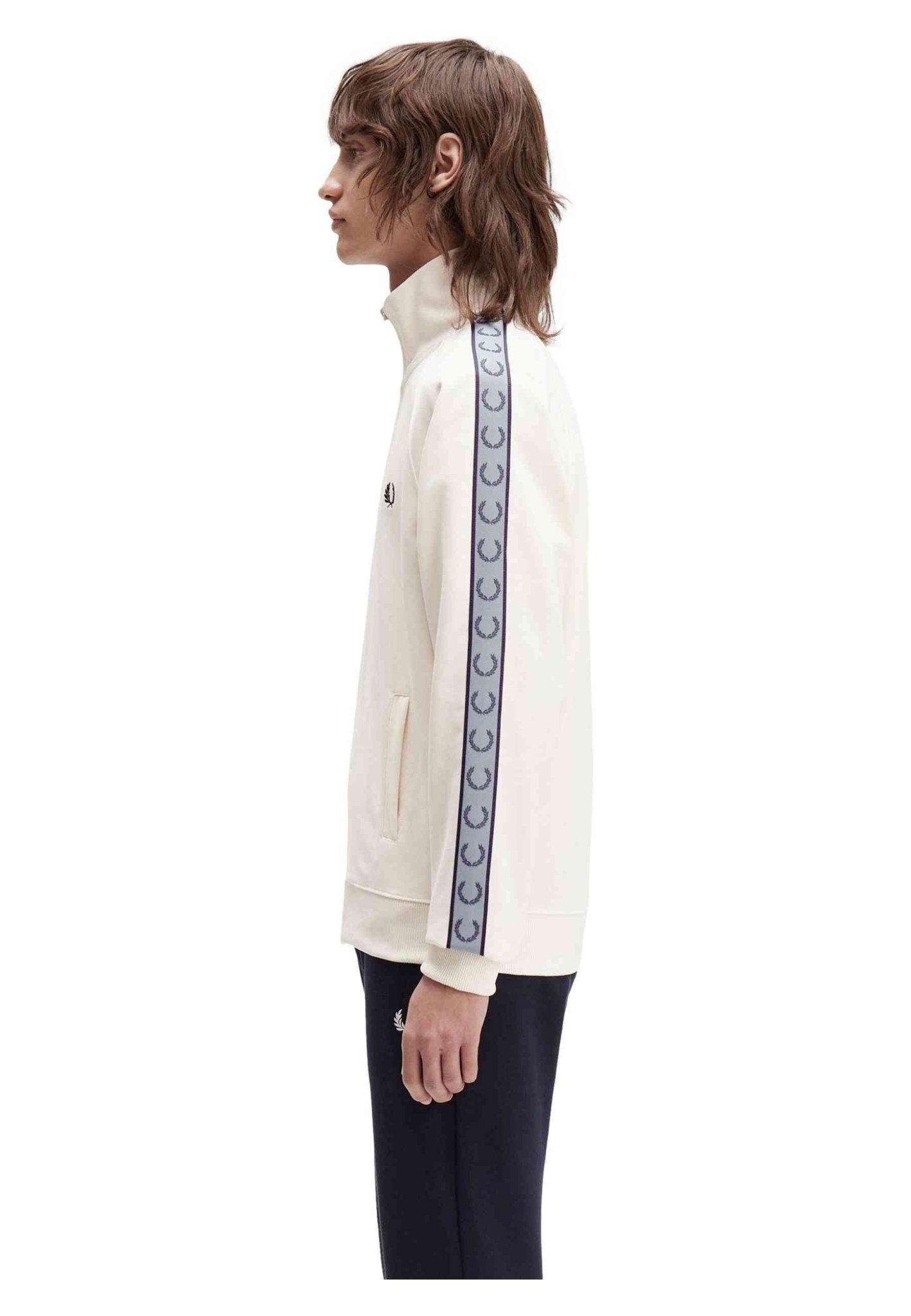 CHAQUETA FRED PERRY CRUDA CONTRAST TAPE TRACK JACKET - AREA ZERO
