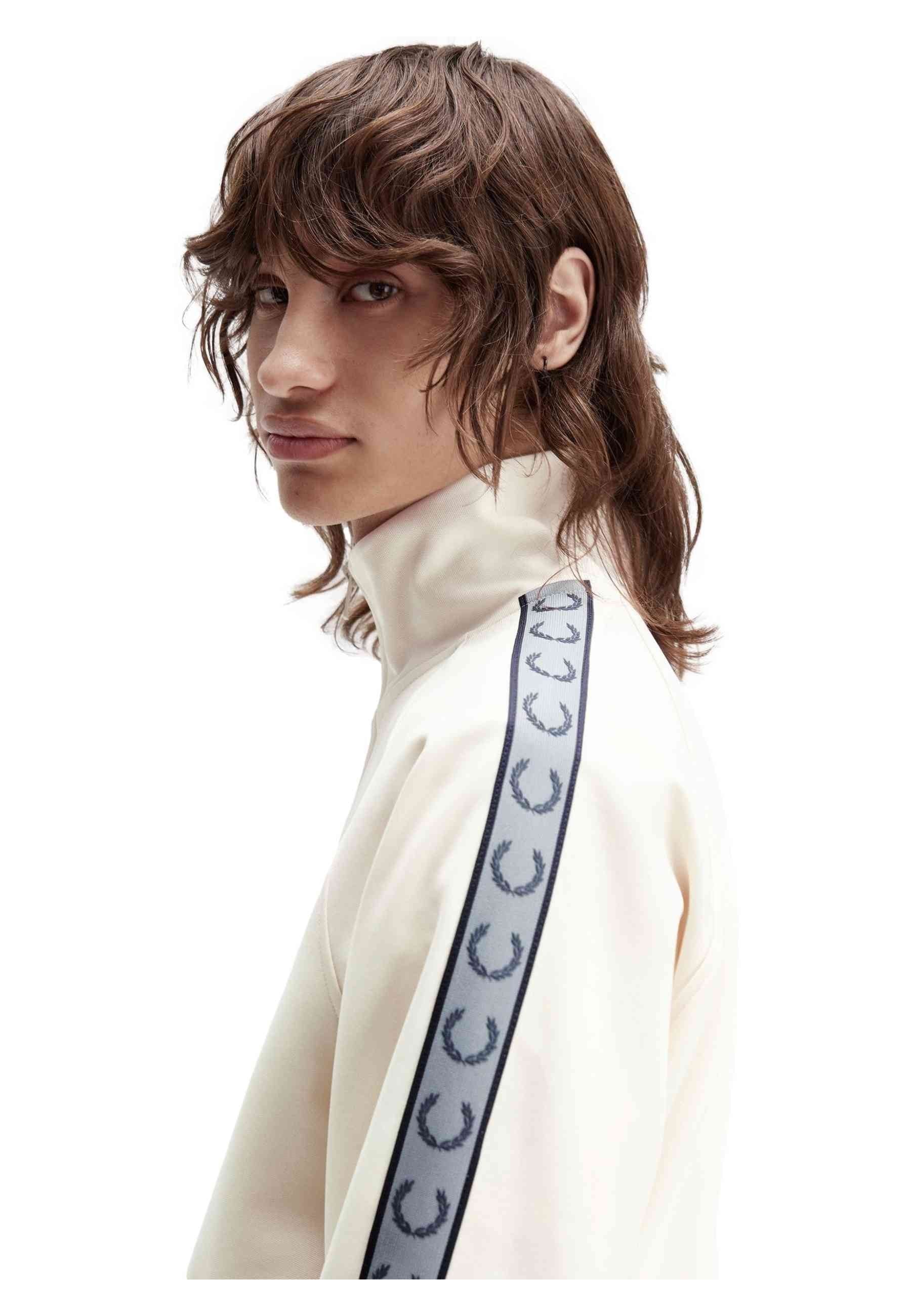 CHAQUETA FRED PERRY CRUDA CONTRAST TAPE TRACK JACKET