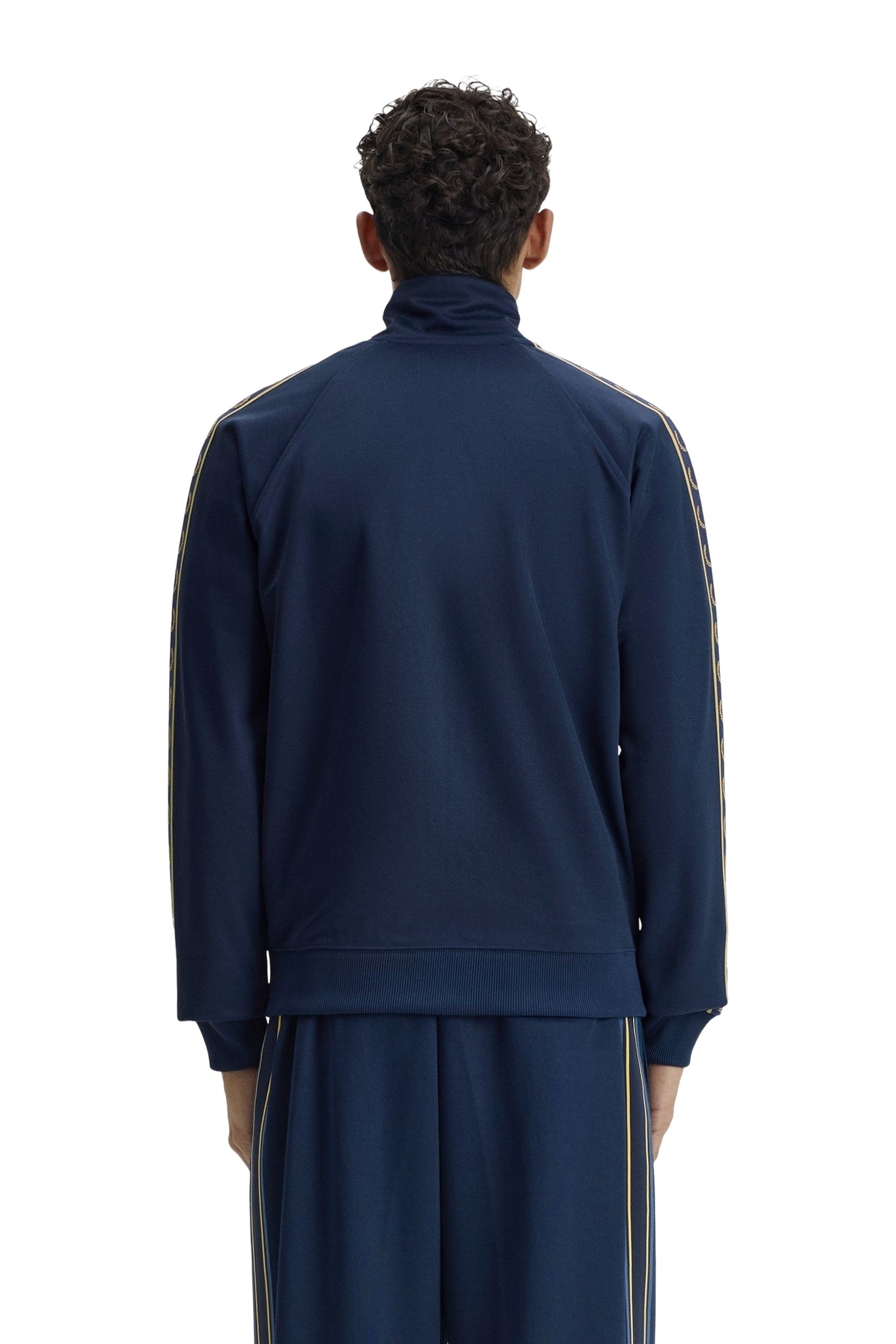 CHAQUETA FRED PERRY MARINO CONTRAST TAPE TRACK JACKET