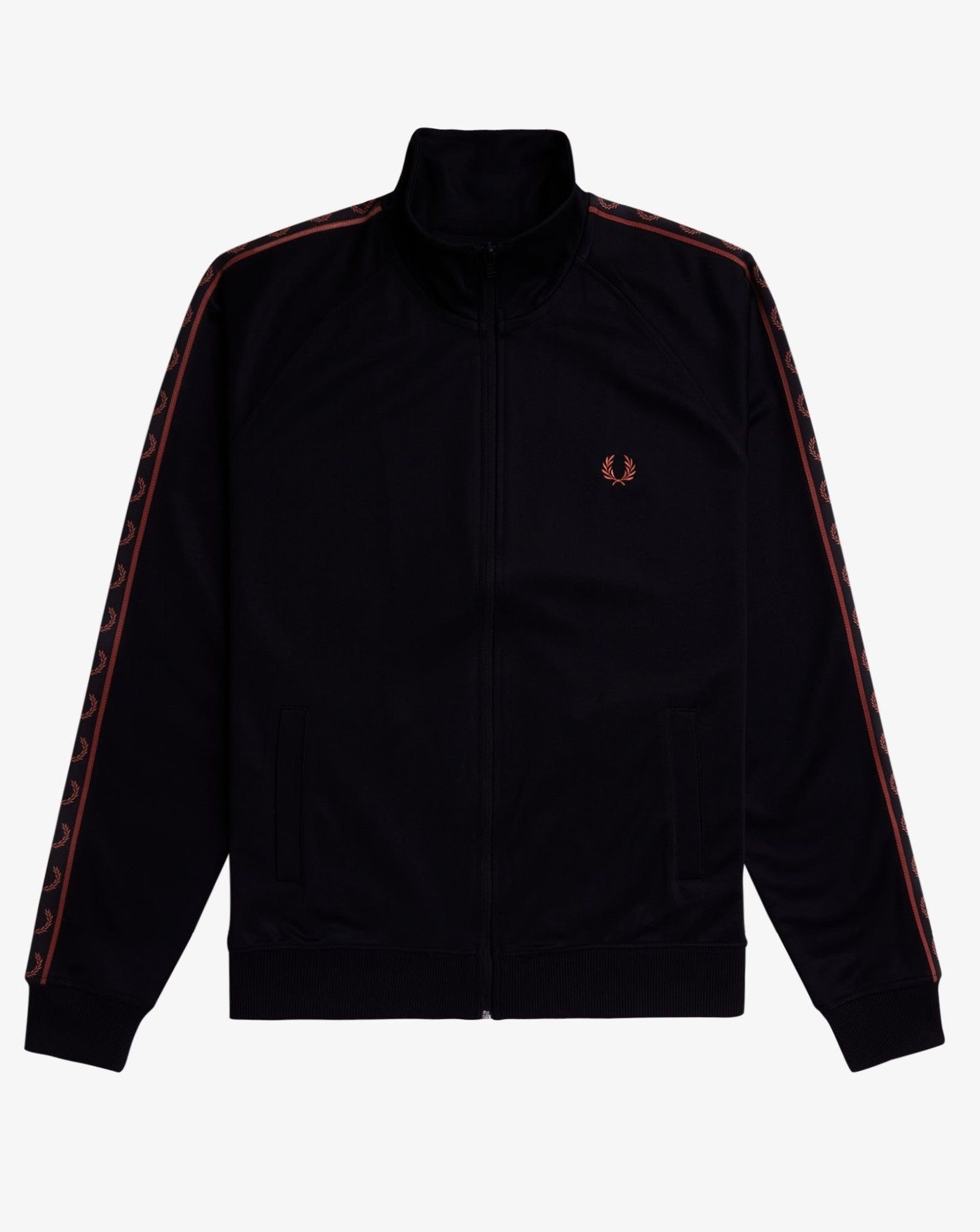CHAQUETA FRED PERRY NEGRA CONTRAST TAPE TRACK JACKET - AREA ZERO