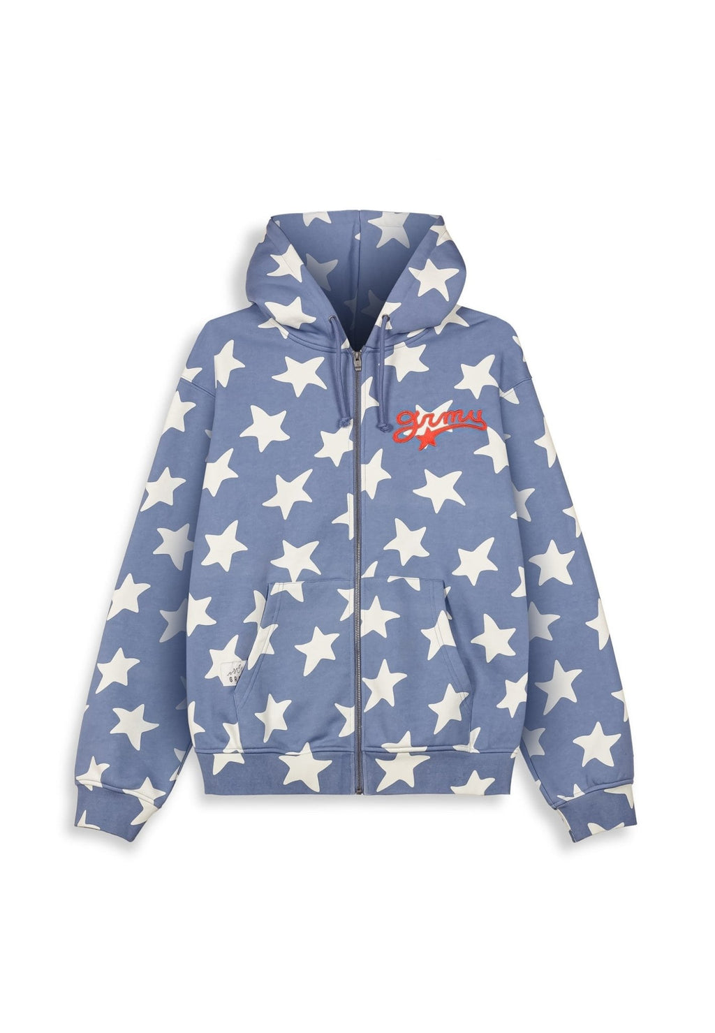 CHAQUETA GRIMEY AZUL MUDS THE RESIDENCE REGULAR ZIPPER HOODIE - AREA ZERO