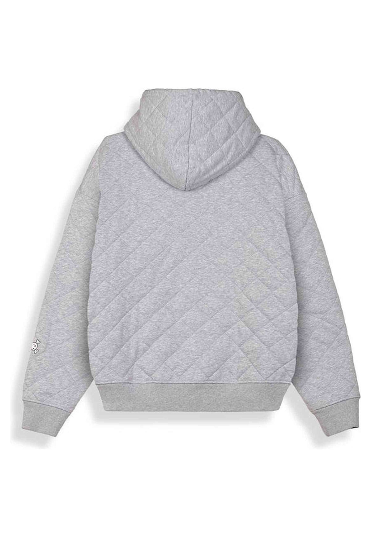 chaqueta Grimey The Props Quilted Zip Hoodie gris - vista 4