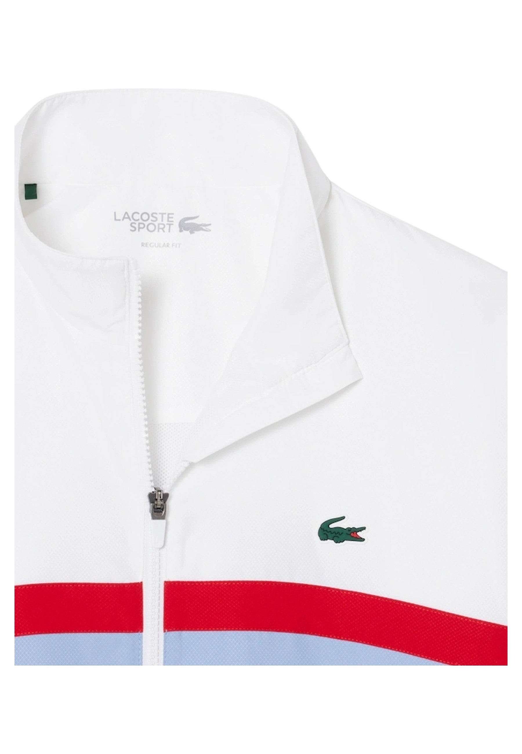 CHAQUETA LACOSTE BLANCA BACK CROCO TRACKJACKET