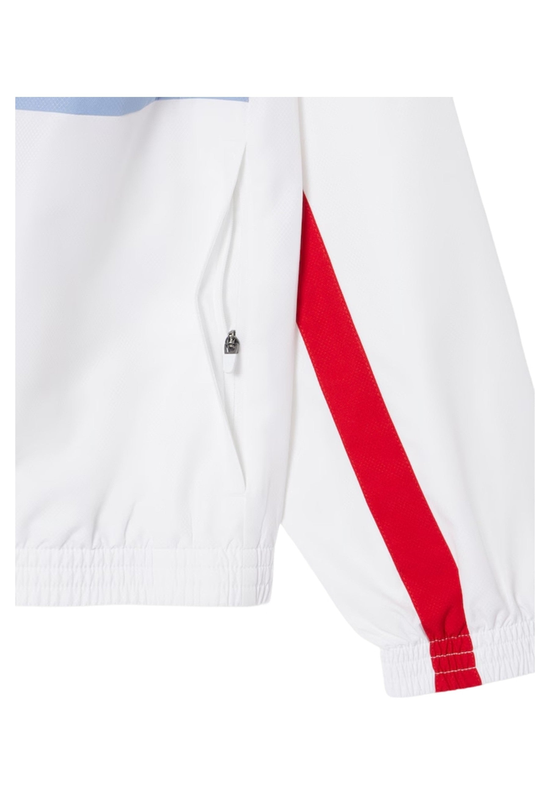 CHAQUETA LACOSTE BLANCA BACK CROCO TRACKJACKET