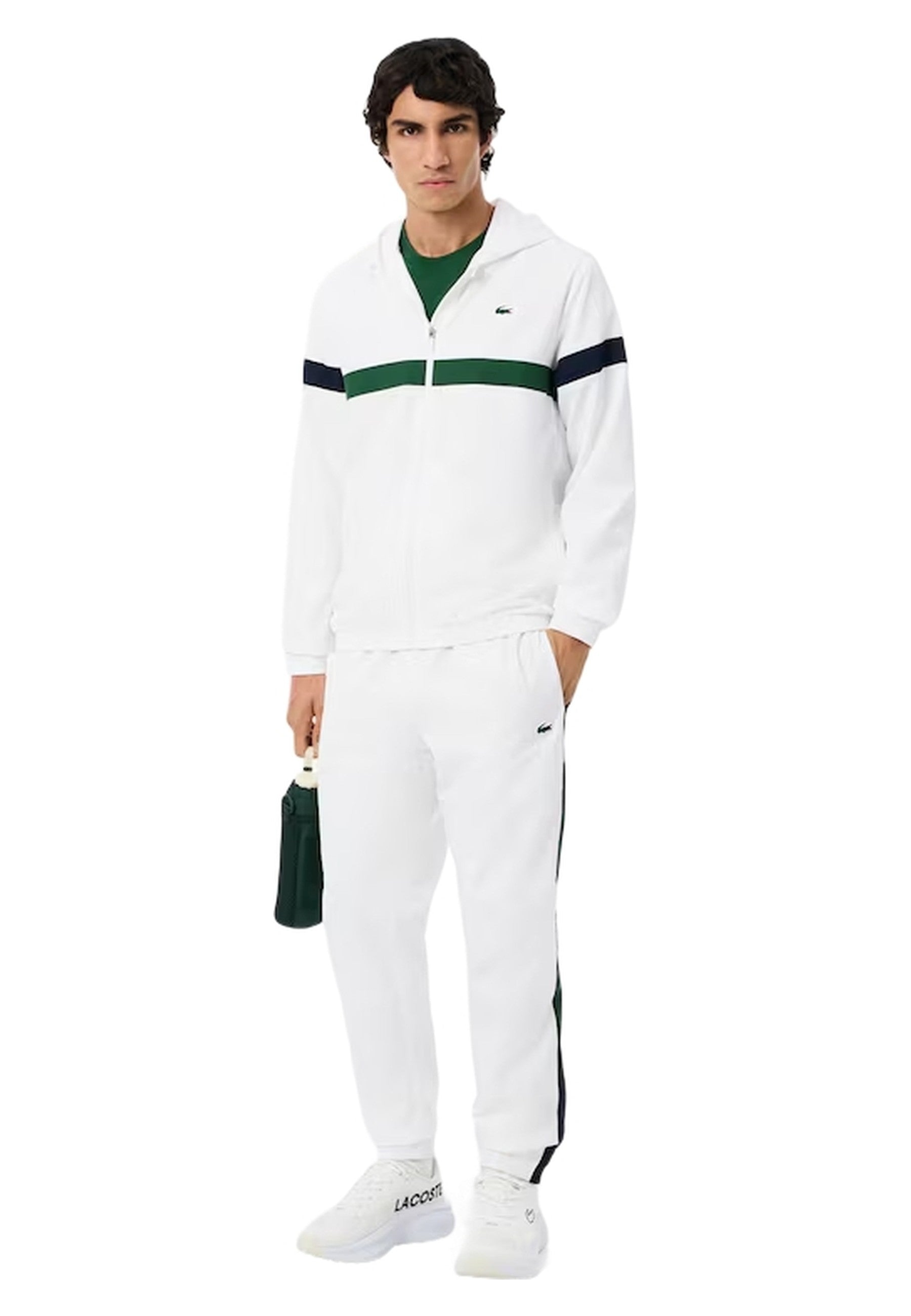 CHAQUETA LACOSTE BLANCA COLOURBLOCK TRACKJACKET