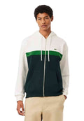 CHAQUETA LACOSTE BLANCA FULL ZIP COLOURBLOCK JACKET