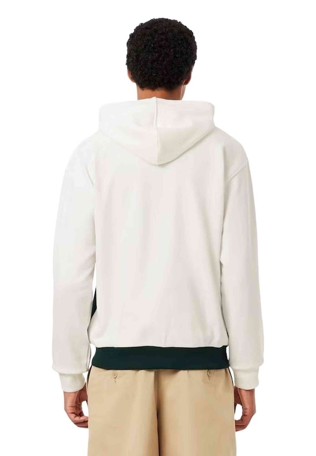 CHAQUETA LACOSTE BLANCA FULL ZIP COLOURBLOCK JACKET