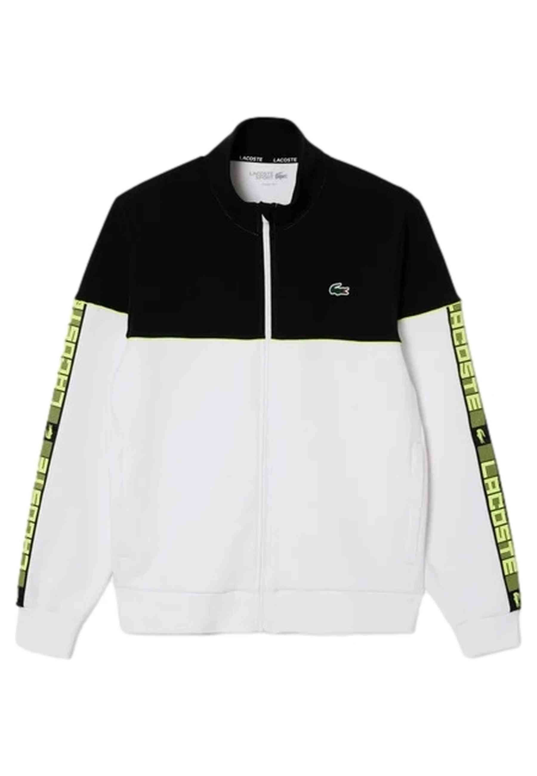 CHAQUETA LACOSTE BLANCA ZIP UP COLOURBLCK TRACKJACKET