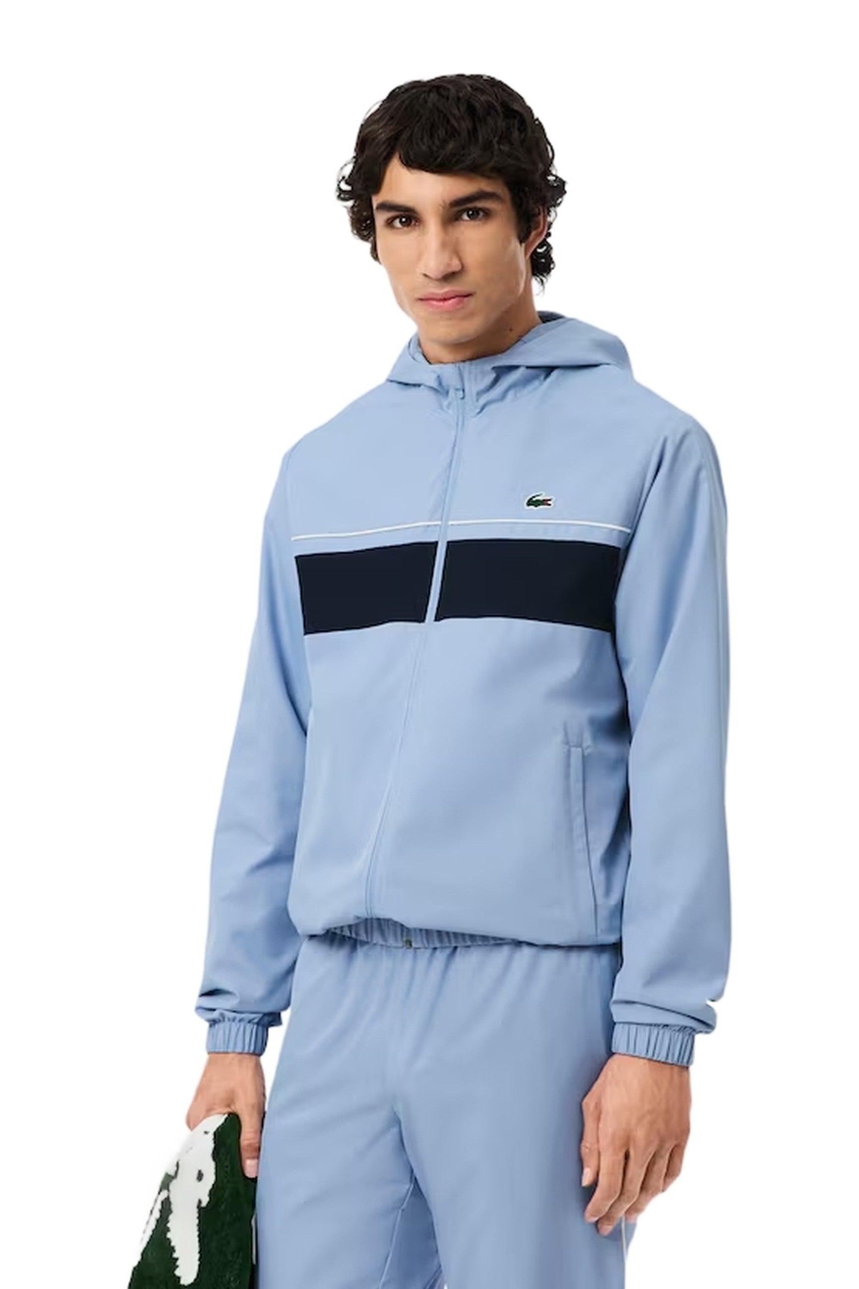 CHAQUETA LACOSTE CELESTE TAFETAN TRACKJACKET