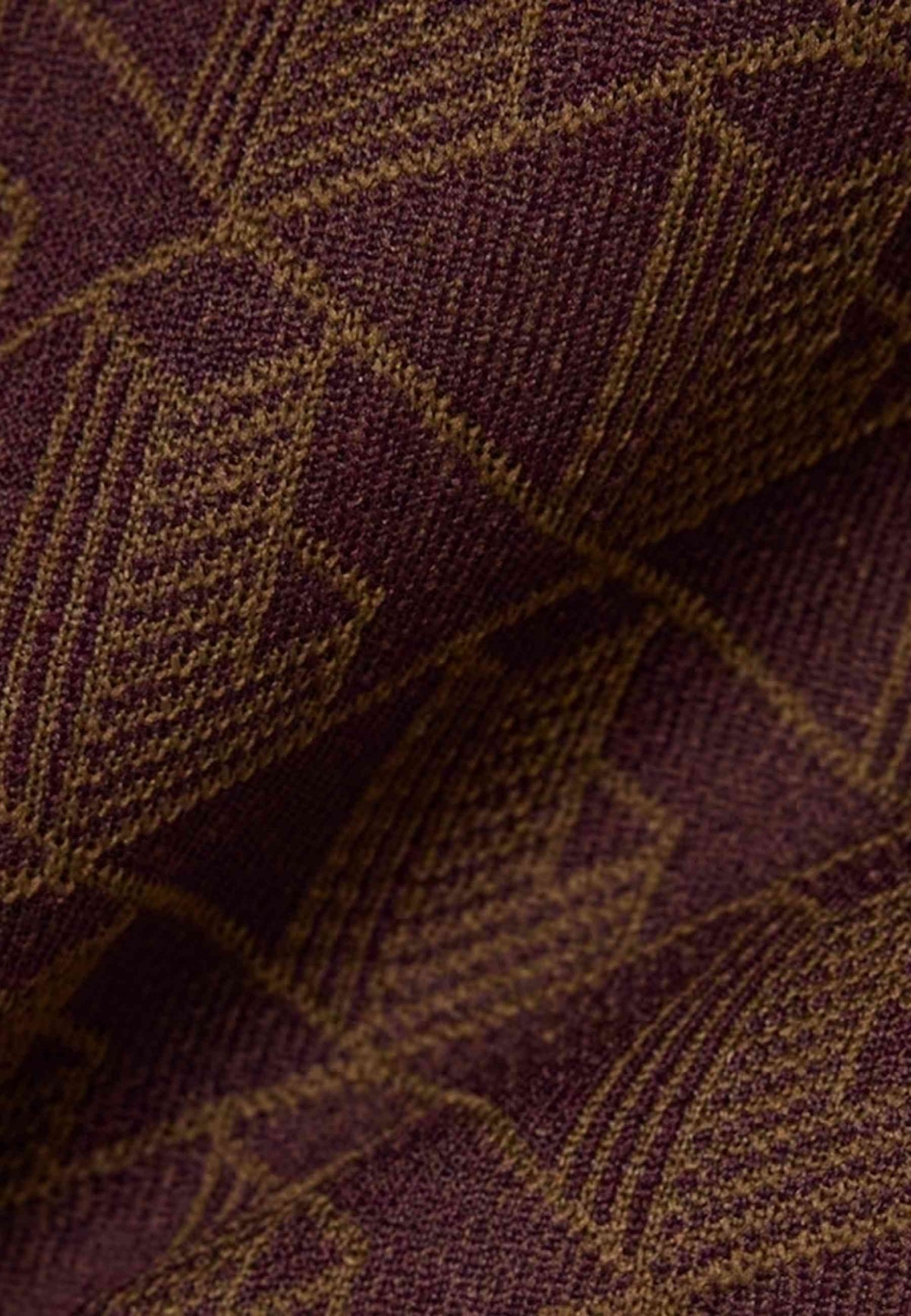 CHAQUETA LACOSTE MARRON MONOGRAM PARIS JACQUARD JACKET