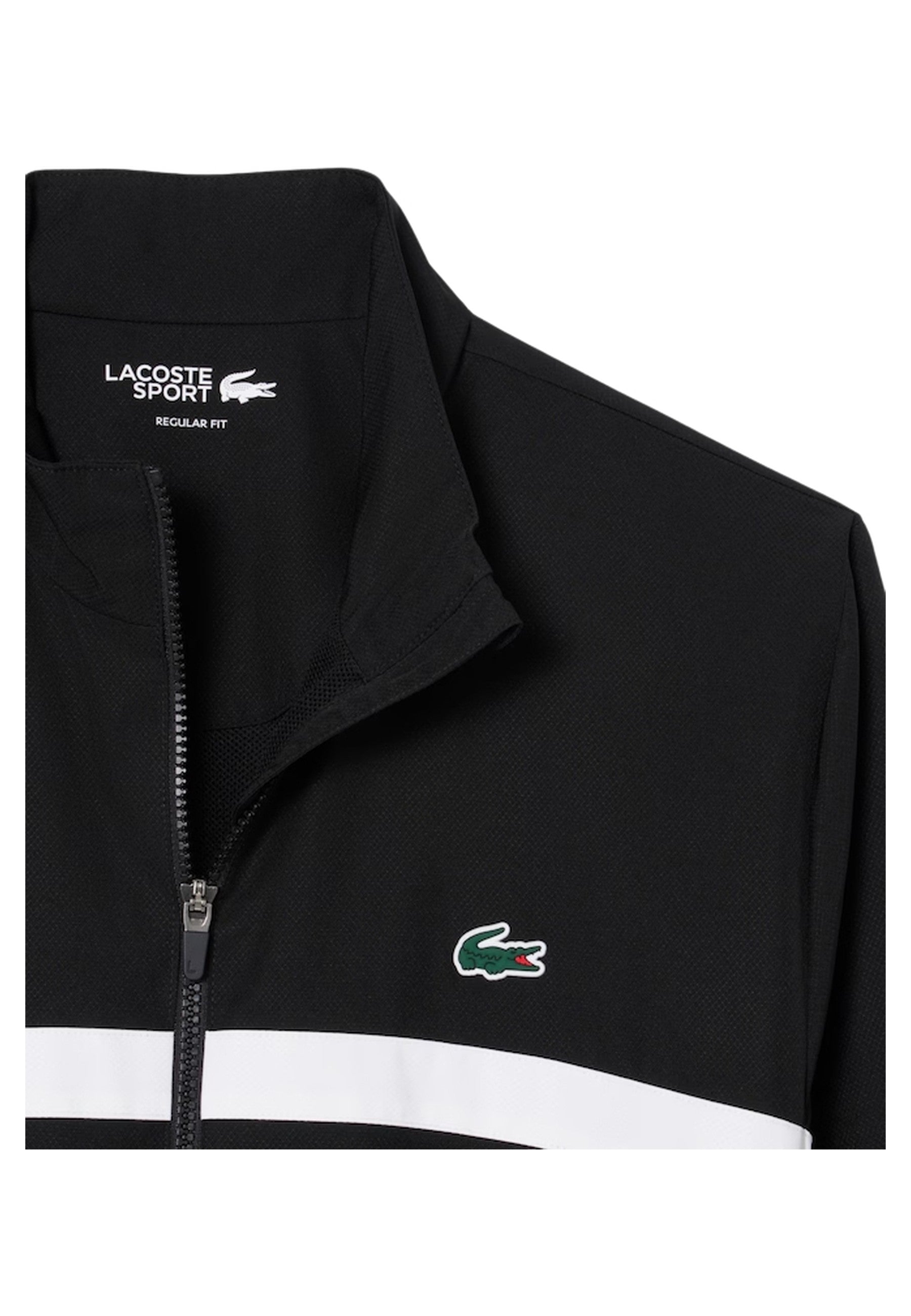 CHAQUETA LACOSTE NEGRA BACK CROCO TRACKJACKET