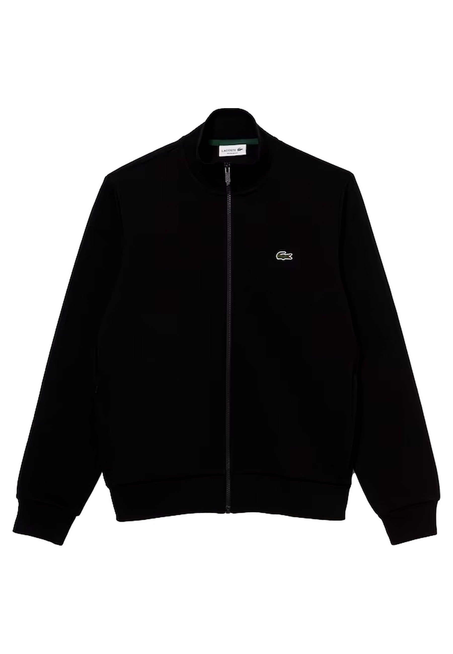 CHAQUETA LACOSTE NEGRA REGULAR FIT LOGO ZIPSWEAT