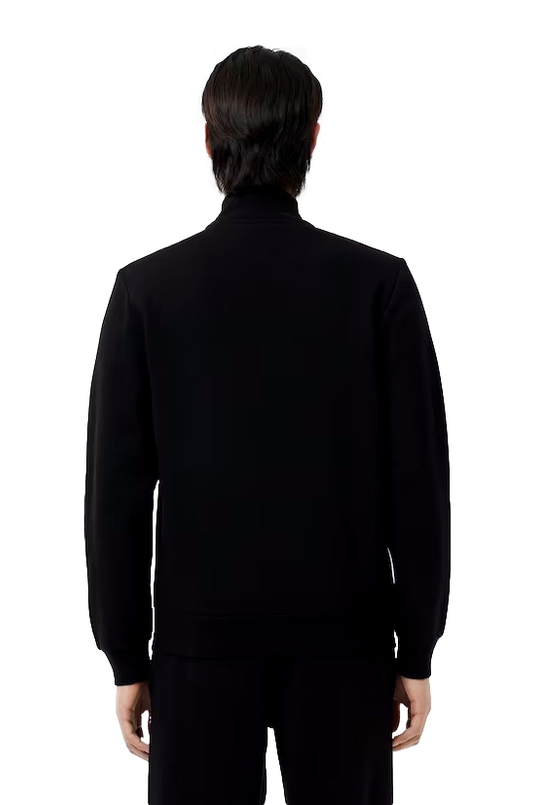 CHAQUETA LACOSTE NEGRA REGULAR FIT LOGO ZIPSWEAT