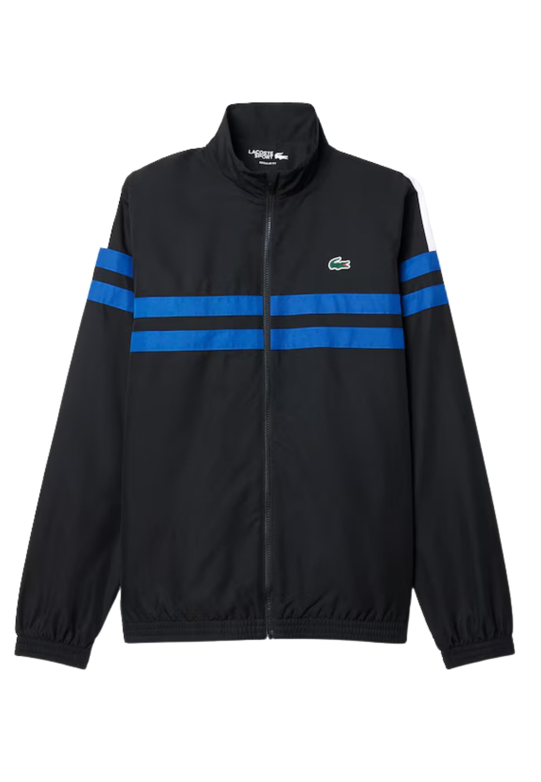 CHAQUETA LACOSTE NEGRA STRIPPED TENNIS TRACKJACKET