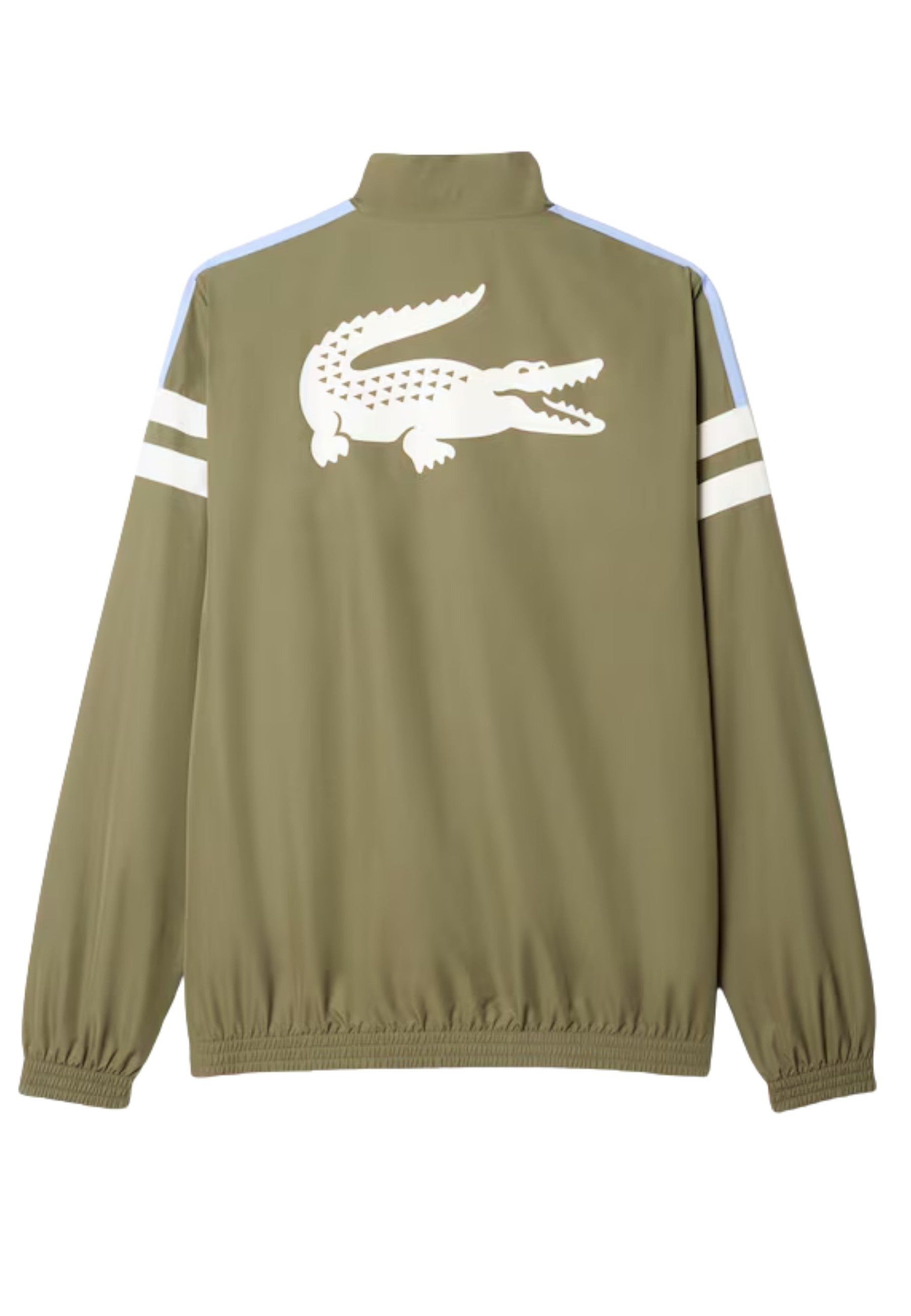 CHAQUETA LACOSTE VERDE FRONT STRIPES TRACKJACKET