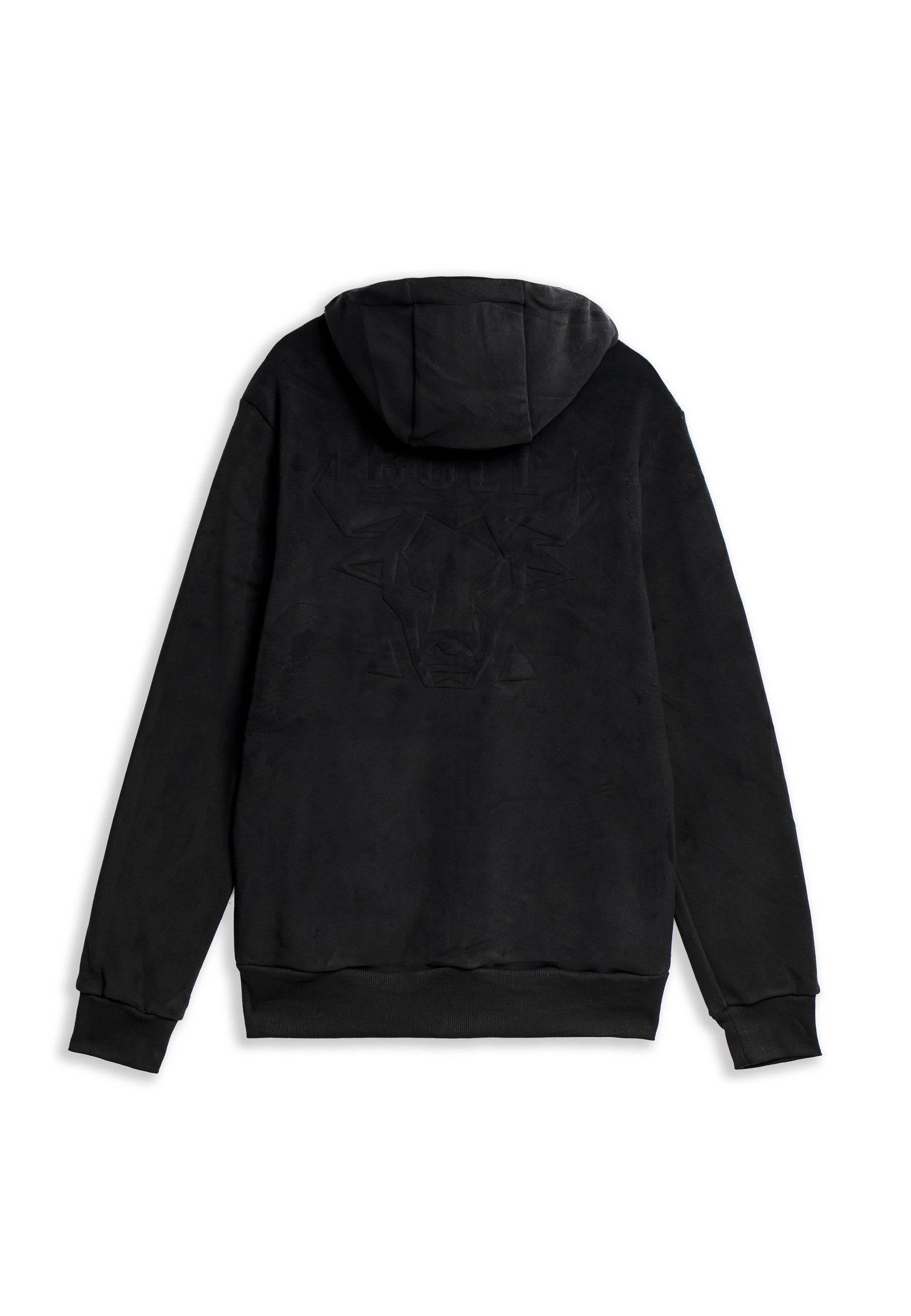 CHAQUETA NEGRA BULL VELOUR HOODED JACKET