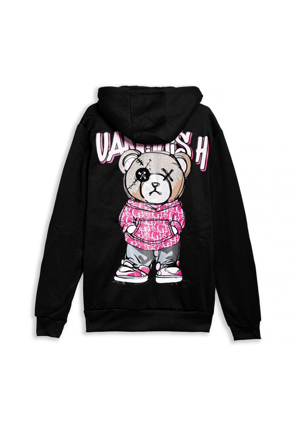 CHAQUETA NEGRA/ROSA VANQUISH ANGRY BEAR TRACKJACKET - AREA ZERO