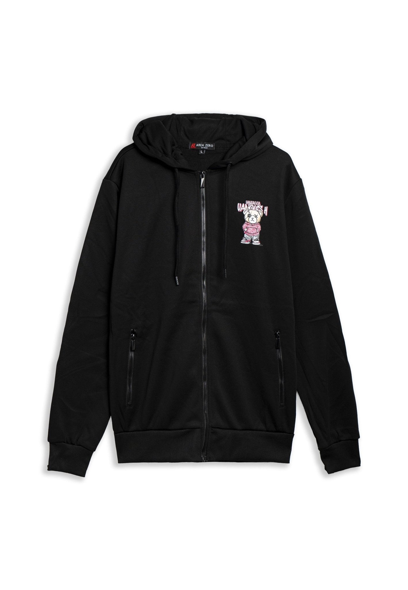 CHAQUETA NEGRA/ROSA VANQUISH ANGRY BEAR TRACKJACKET - AREA ZERO
