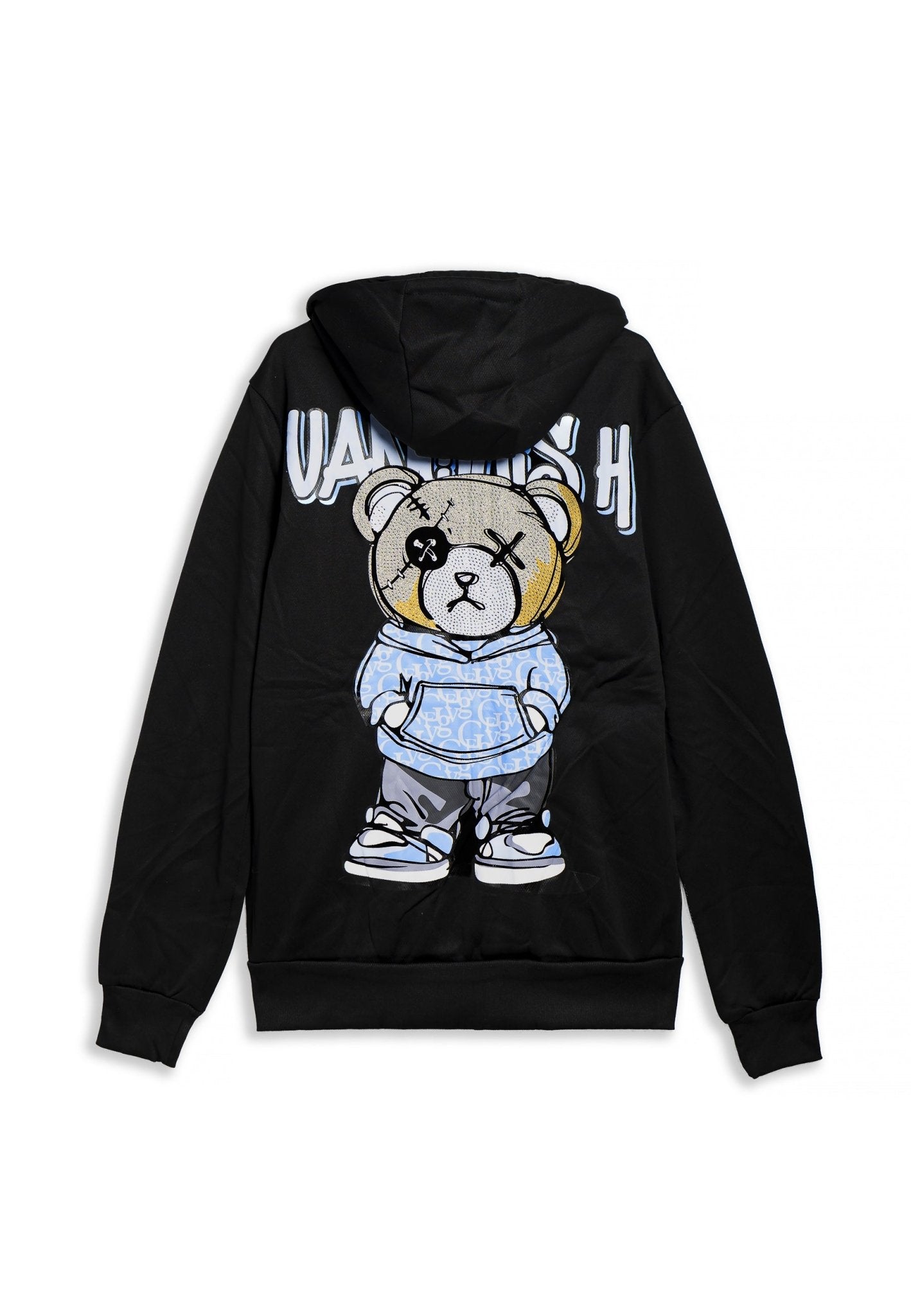 CHAQUETA NEGRA/TURQUESA VAQUISH ANGRY BEAR TRACKJACKET - AREA ZERO