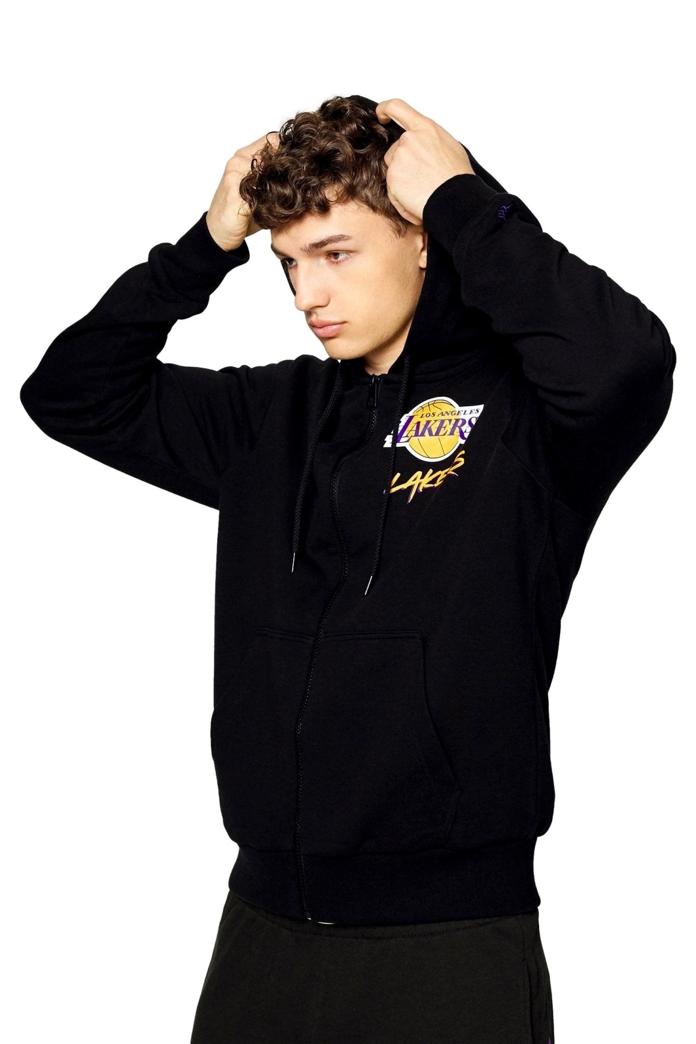 CHAQUETA NEW ERA NEGRA LAKERS NBA SCRIPT FZ LOSLAK - AREA ZERO