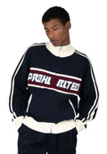 CHAQUETA PROHIBITED MARINO LETTERMAN KNIT JACKET