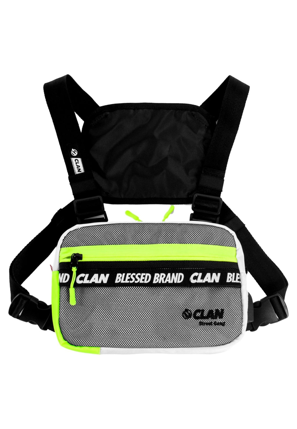CHESTBAG CLAN NEGRO YELLOW NEON - AREA ZERO