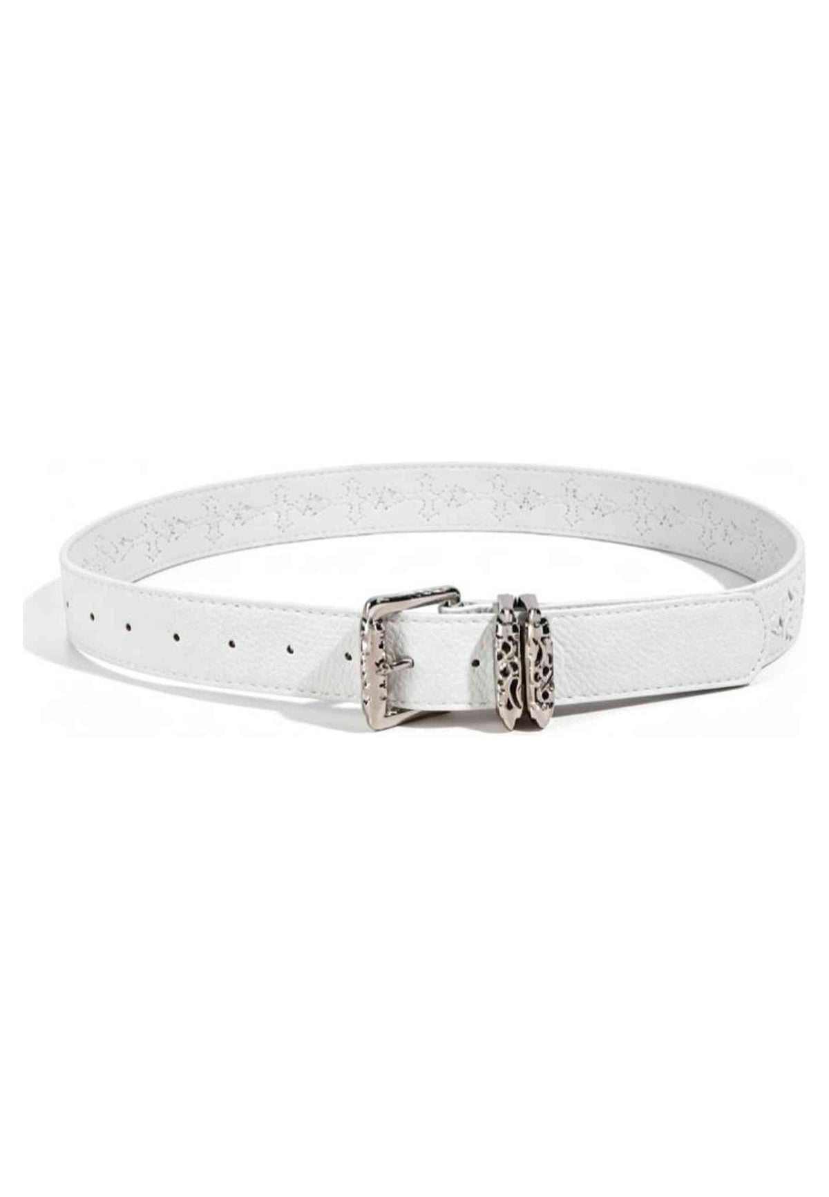 CINTURON BLANCO CROSS BELT