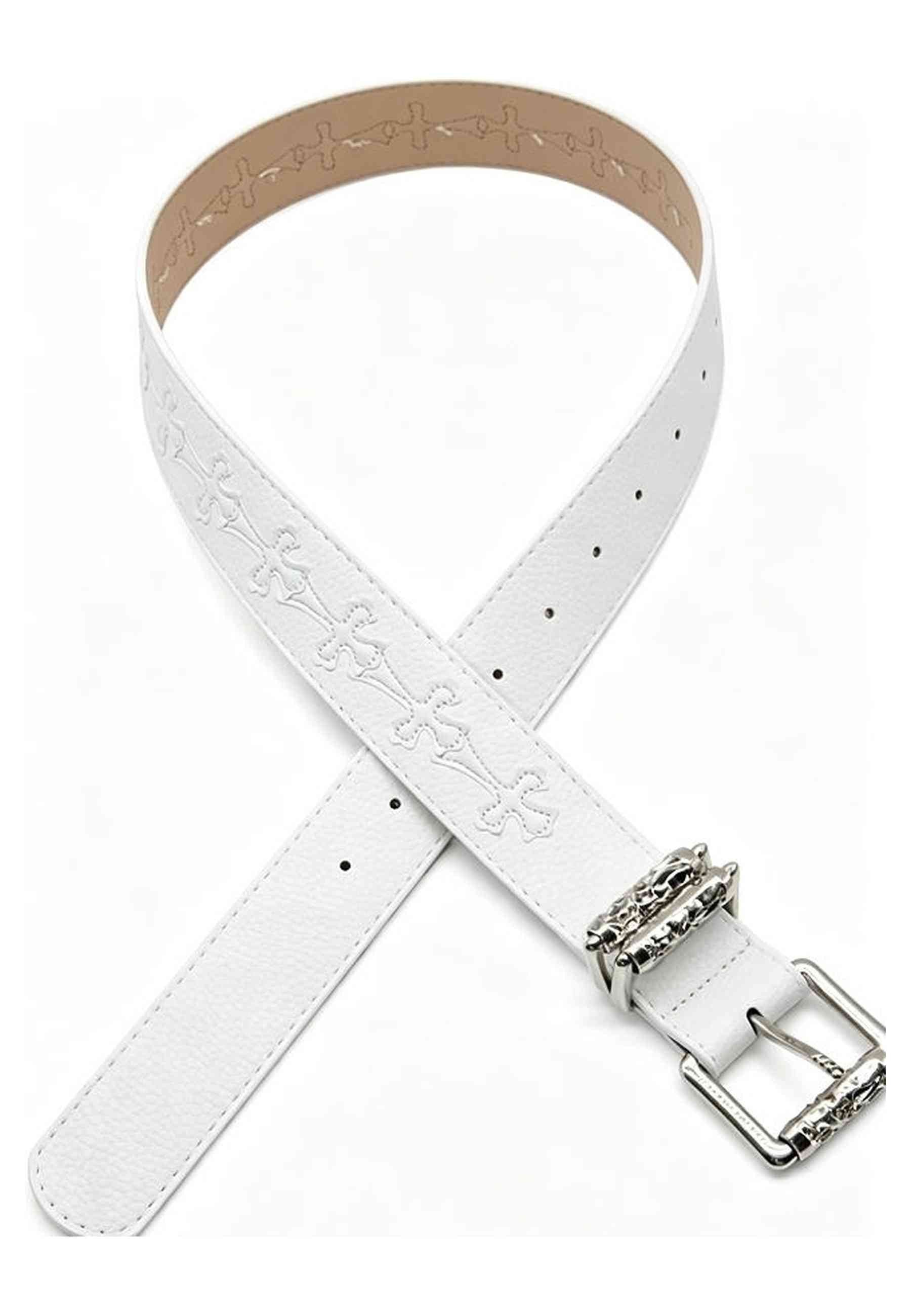 CINTURON BLANCO CROSS BELT