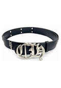 CINTURON NEGRO DAGGER GOTHIC BUCKLE