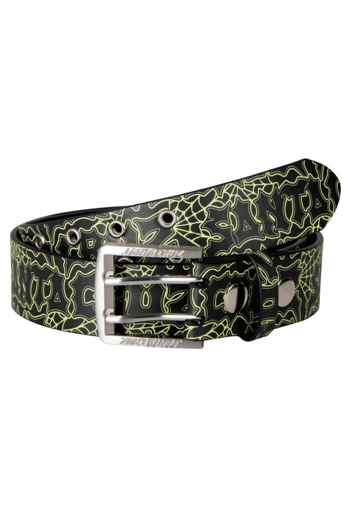 CINTURON SANTA CRUZ NEGRO GREEN WEB DUO BELT