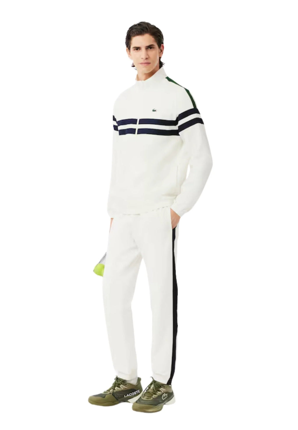 CONJUNTO LACOSTE BLANCO STRIPPED TENNIS - AREA ZERO