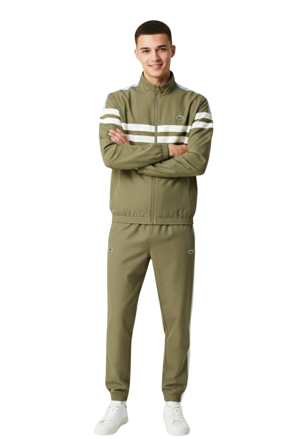 CONJUNTO LACOSTE ERDE FRONT STRIPES TRACKJACKET - AREA ZERO
