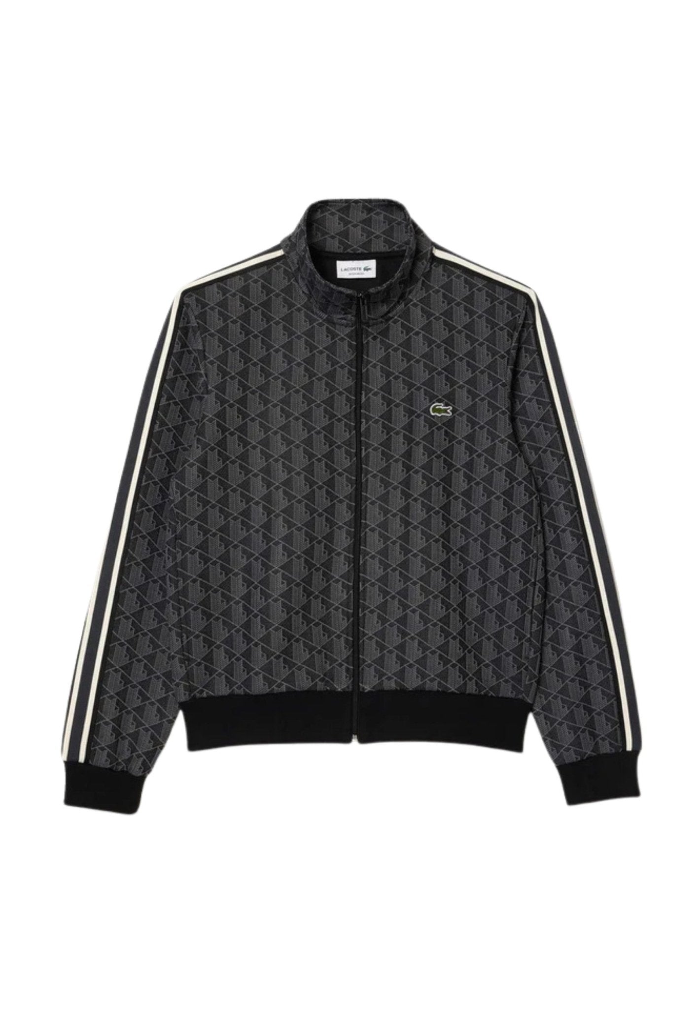 CONJUNTO LACOSTE NEGRO MONOGRAM TRACKSUIT - AREA ZERO