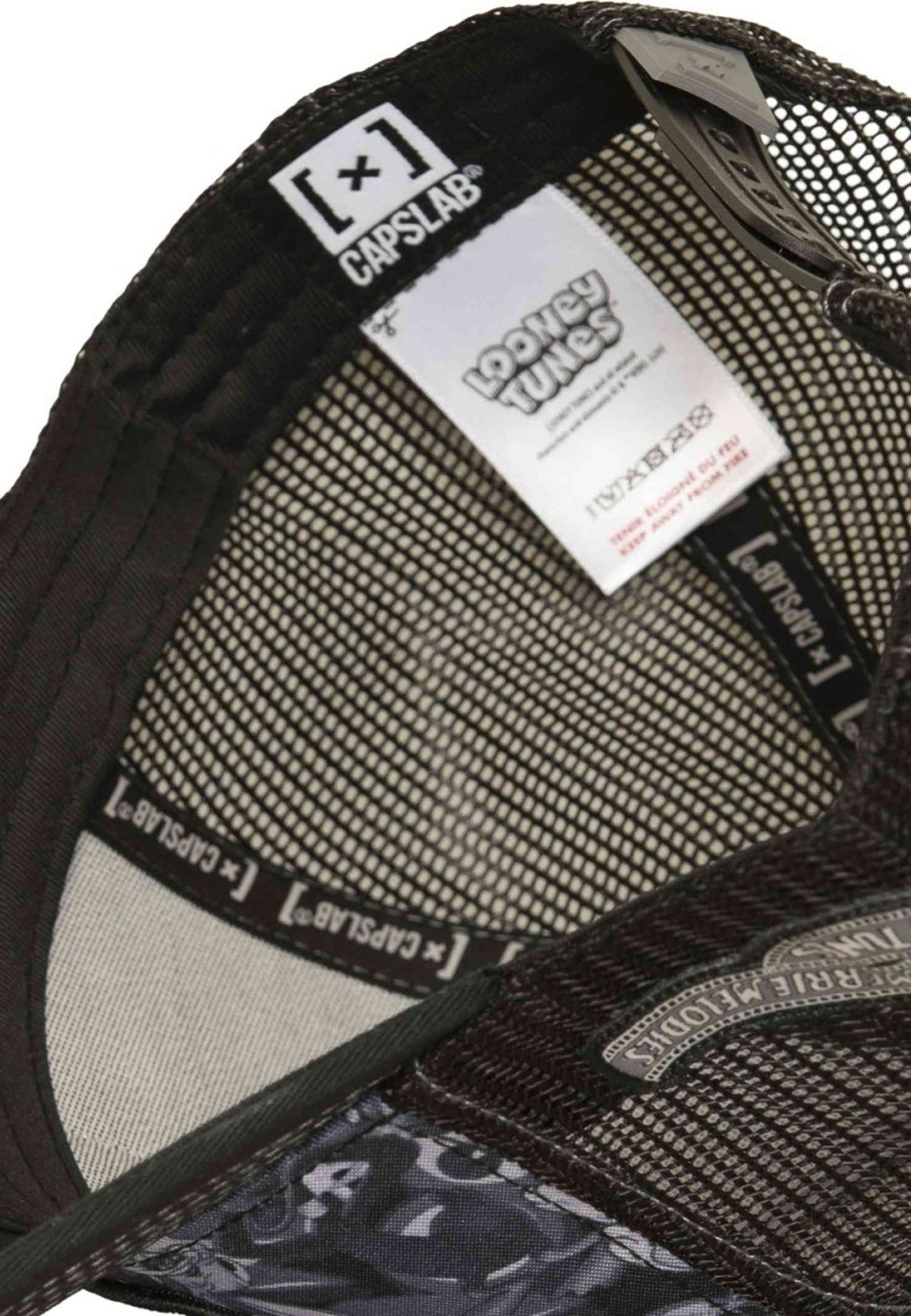 GORRA CAPSLAB NEGRA BUGS/DAFFY DUO TRUCKER CAP