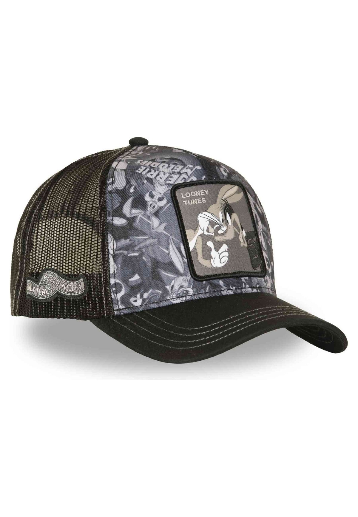 GORRA CAPSLAB NEGRA BUGS/DAFFY DUO TRUCKER CAP