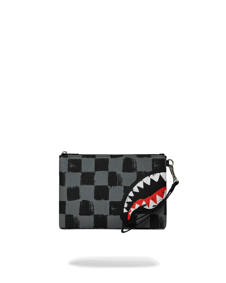 BOLSO SPRAYGROUND GRIS SHARKS IN PARIS GRAY PAINT POUCHETTE