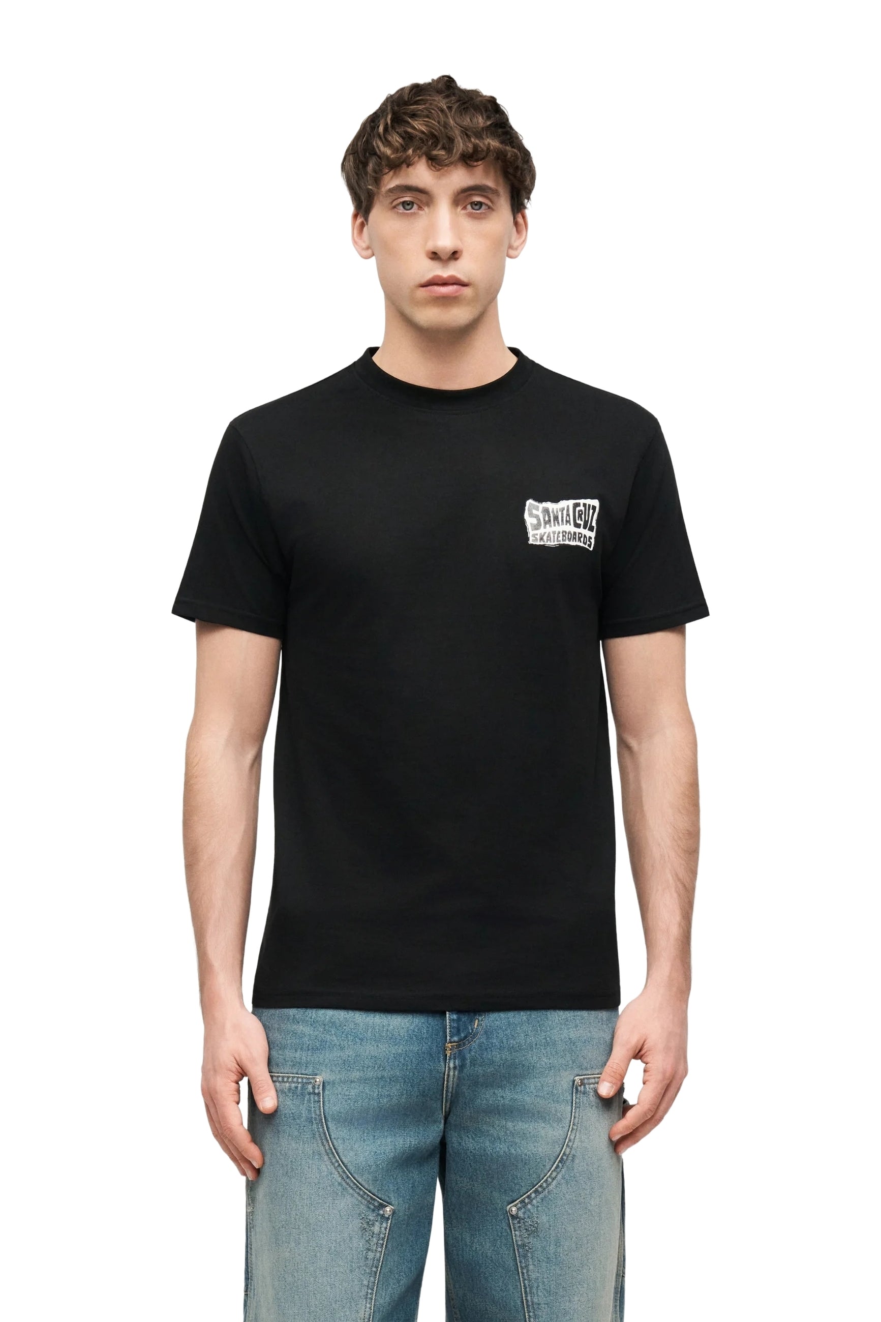 CAMISETA SANTA CRUZ NEGRA COLLAGE HAND TEE