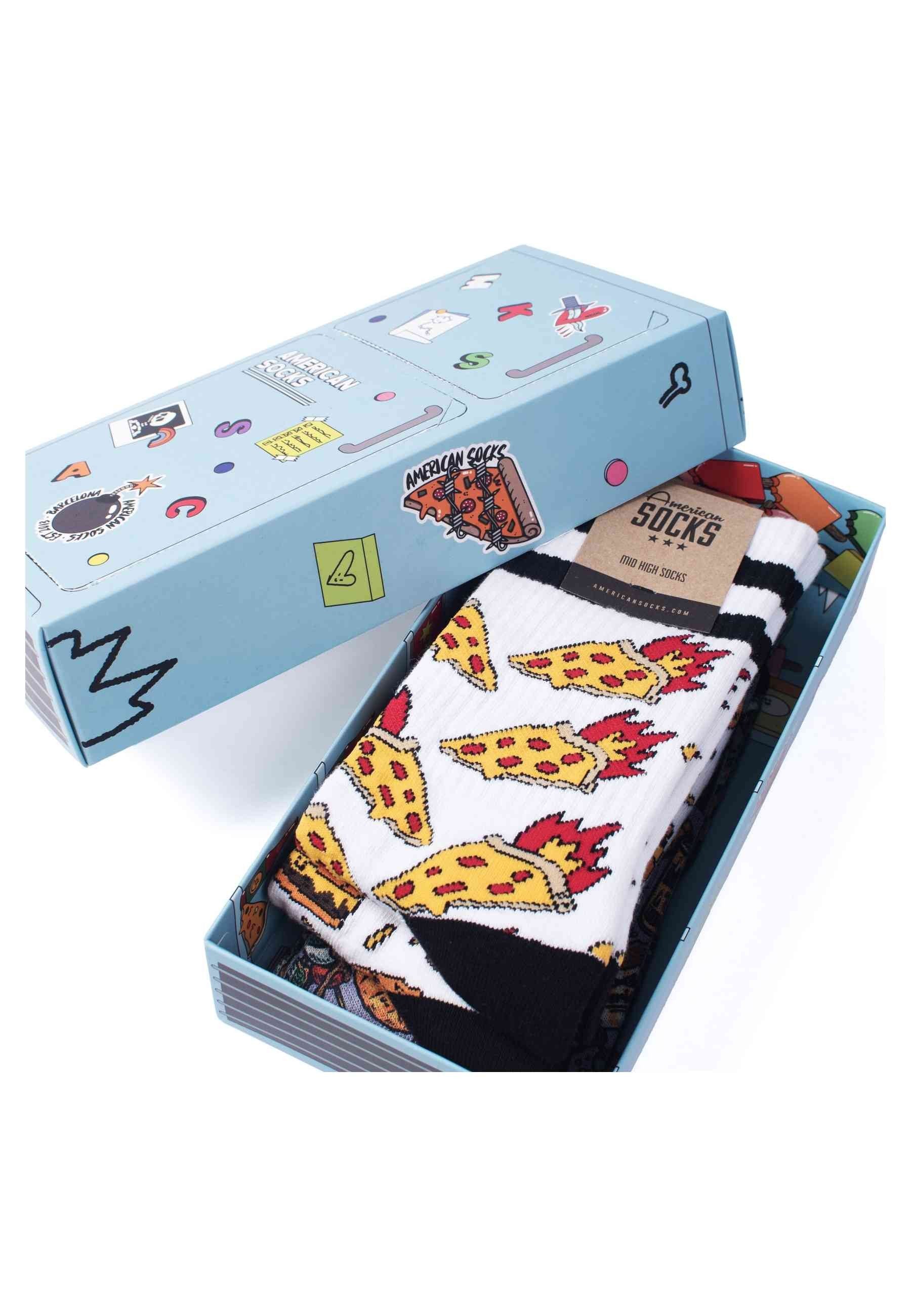 GIFT BOX AMERICAN SOCKS FRISTY FRIDGE SIGNATURE MID HIGH
