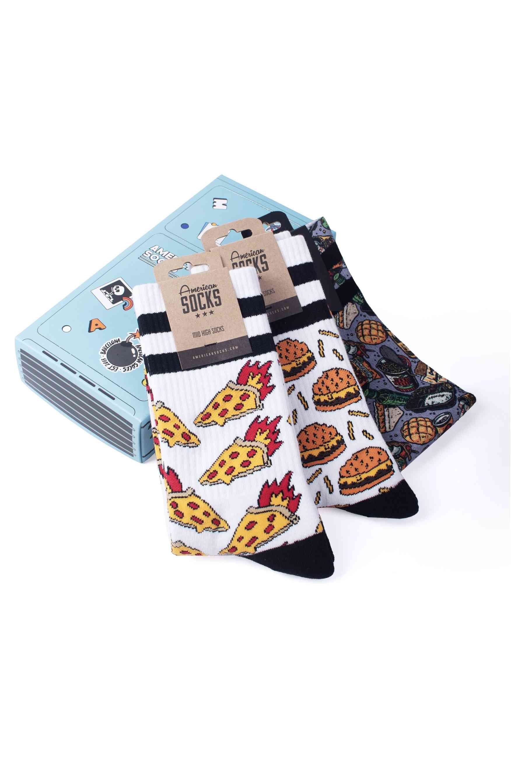 GIFT BOX AMERICAN SOCKS FRISTY FRIDGE SIGNATURE MID HIGH