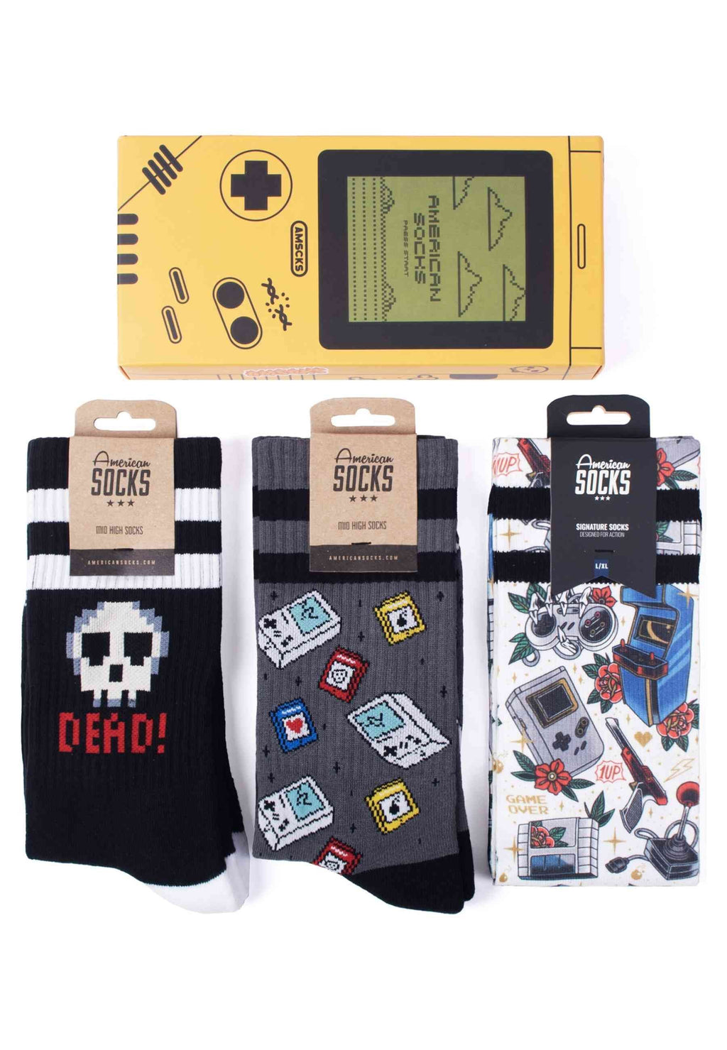 GIFT BOX AMERICAN SOCKS GAMER SIGNATURE MID HIGH