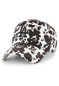 GORRA 47 BRAND LOS ANGELES DODGERS MLB BESSIE COW PRINT CLEAN UP BLANCA
