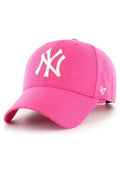 GORRA 47 BRAND FUXIA LOGO NY BORDADO FRENTE VISERA CURVA