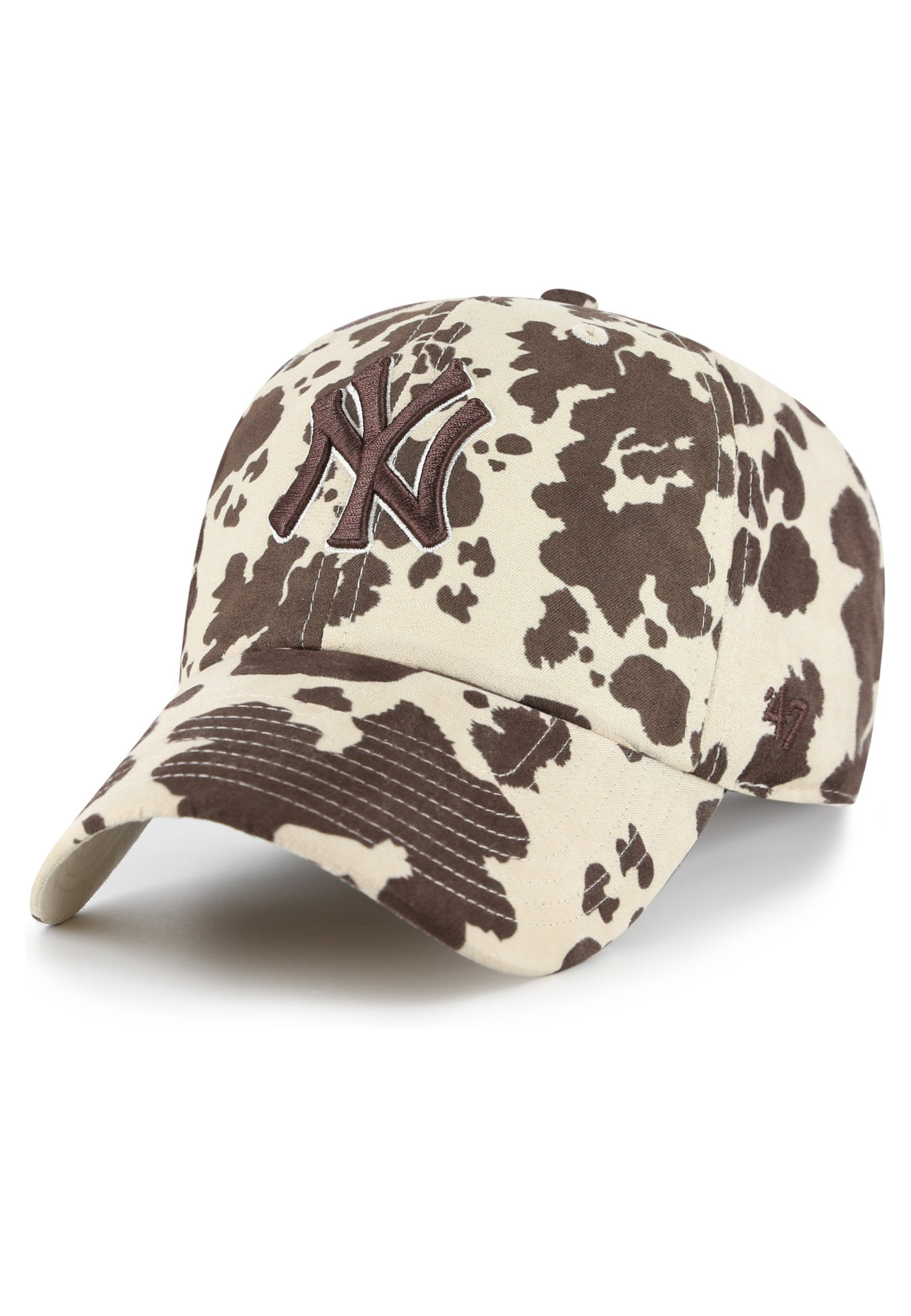GORRA 47 BRAND MARRON COW PRINT YANKKES BESSIE CLEAN UP CAP