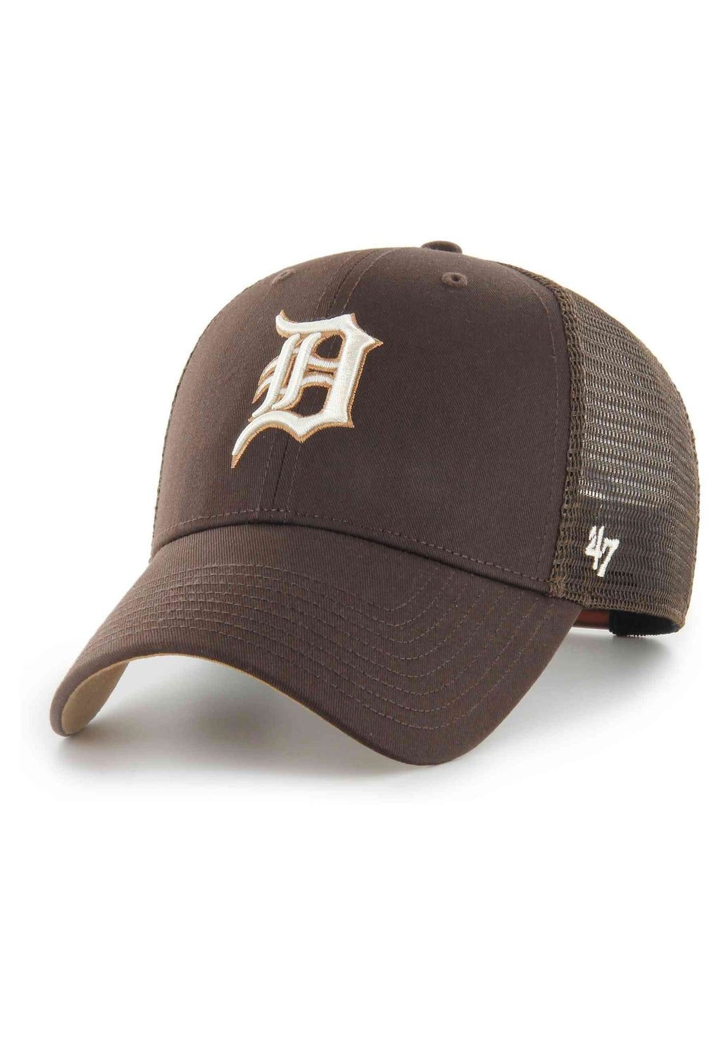 GORRA 47 BRAND MARRON DETROIT TIGERS SIDE PATCH MVP TRUCKER CAP
