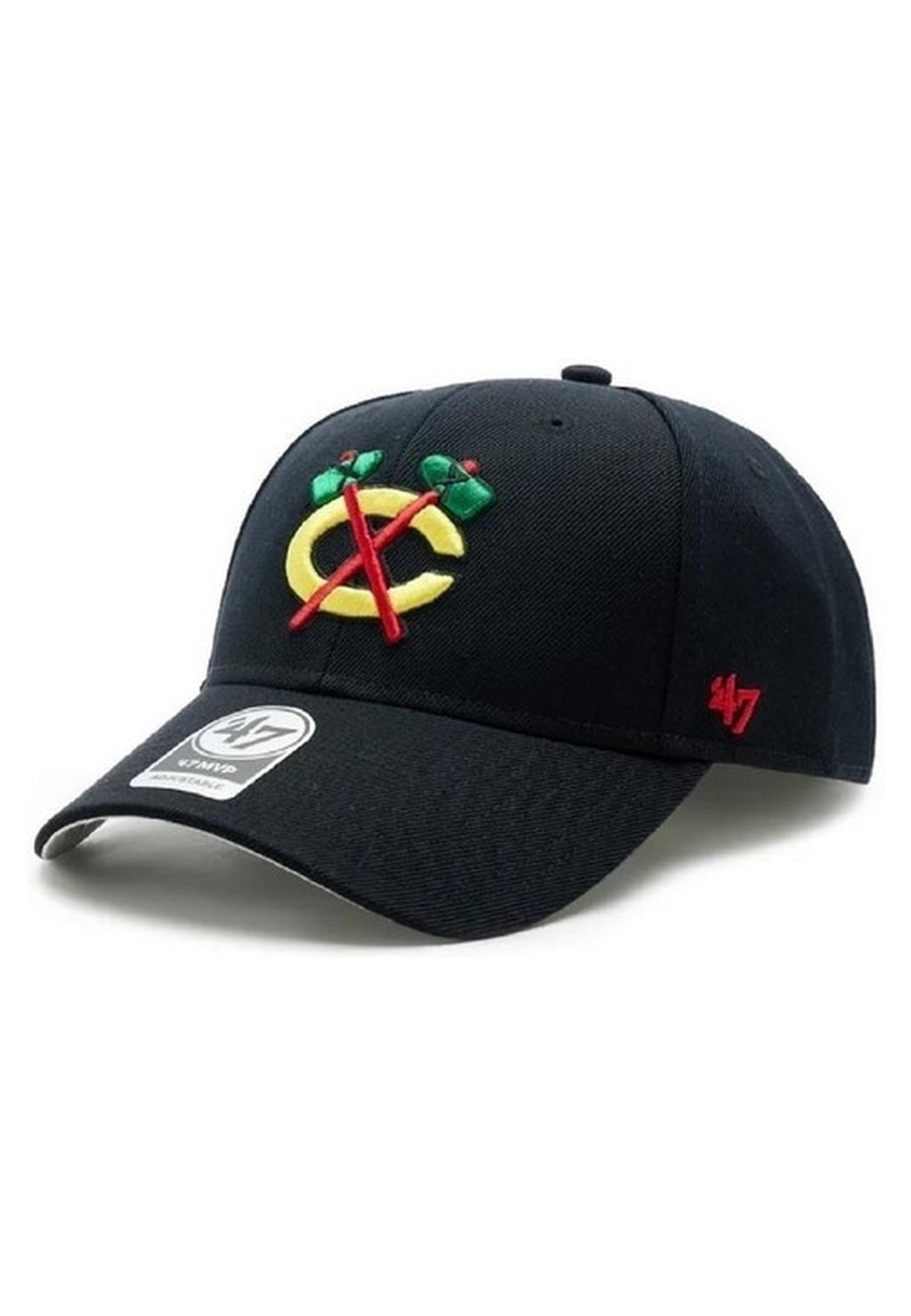 GORRA 47 BRAND NEGRA CHICAGO BLACKHAWKS MPV CAP